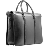 LEONTHE 22 - Black Office Briefcase for Men