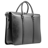 LEONTHE 22 - Black Office Briefcase for Men