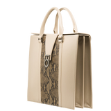 LEONTHE 22 - Beige Office Handbag for Women
