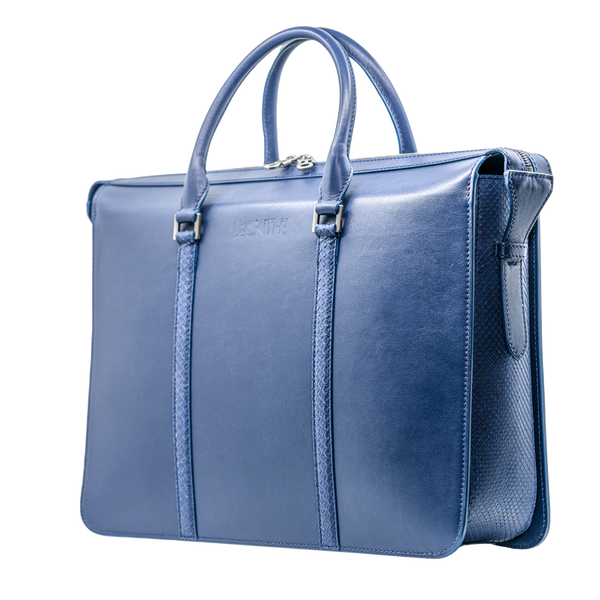 LEONTHE 22 - Navy Blue Office Briefcase for Men
