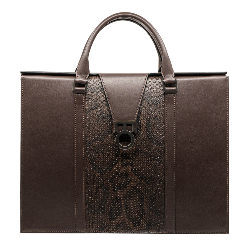 LEONTHE 22 - Dark Brown Office Handbag for Women