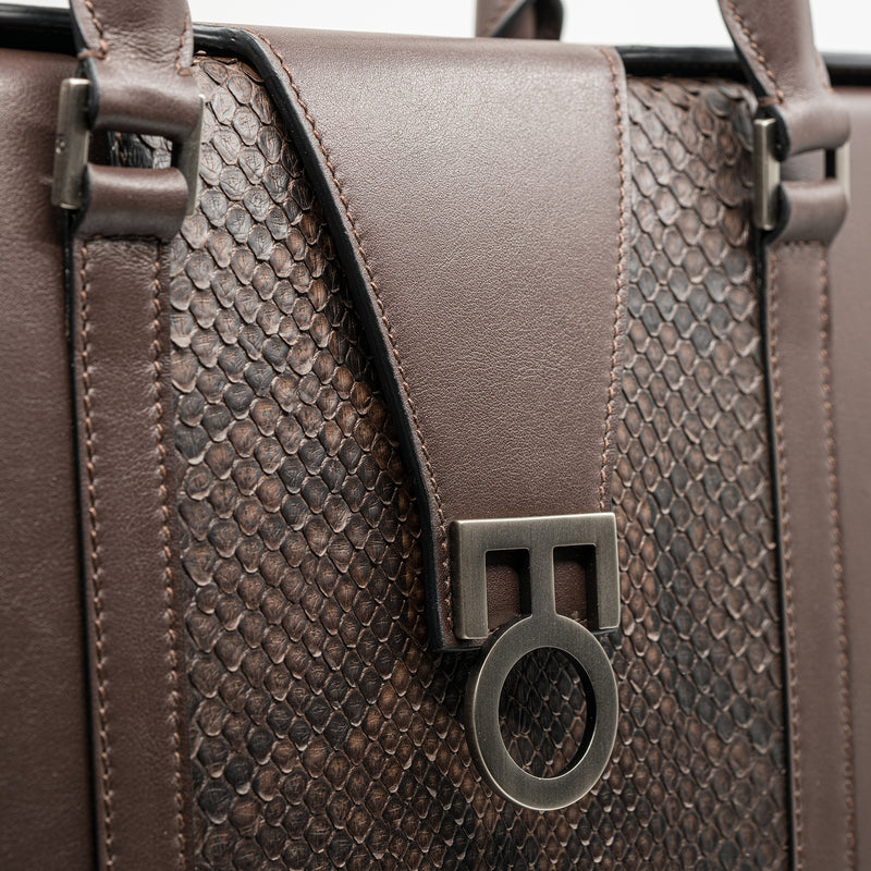 LEONTHE 22 - Dark Brown Office Handbag for Women